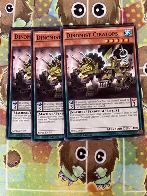 Yugioh Dinomist Ceratops MP16-EN197 Playset-image
