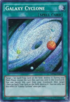 1 x Galaxy Cyclone - MP16-EN027 - Secret Rare - Unlimited Edition Near Mint, Eng-image