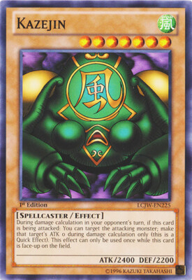 Kazejin - LCJW-EN225 - Common - 1st Edition LP YuGiOh!  Legendary Collection 4: -image