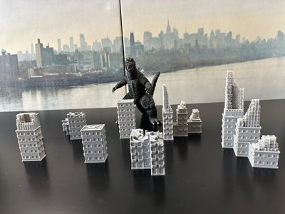 8 Destroyed Buildings For Neca, S.h Monsterarts, Hiya.-image