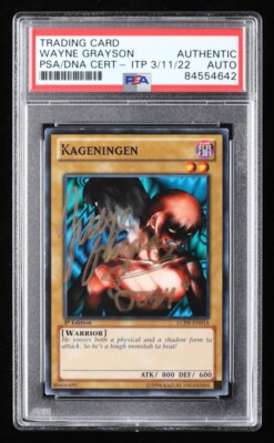 Wayne Grayson Joey Wheeler Signed Kageningen YuGiOh Legendary Collection 4 PSA A-image