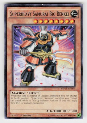 2015 Mega-Tins Mega Pack #MP15-EN069 Superheavy Samurai Big Benkei 1st Edition-image