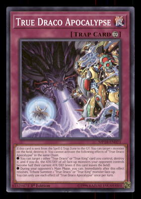 Yugioh True Draco Apocalypse #MP18-EN023 2018 Mega-Tins Mega Pack LP-image