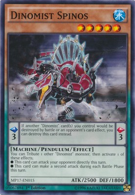 Dinomist Spinos - MP17-EN015 - Common - 1st Edition Near Mint 2017 Mega Tin Sing-image