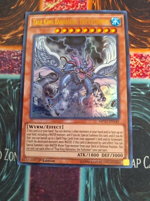 Yu-Gi-Oh! True King Bahrastos, the Fathomer MP17-EN141 Ultra Rare 1st Edition NM-image