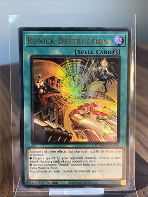 Runick Destruction MP23-EN243 25th Anniversary Tin: Dueling Heroes Mega Pack 1st-image