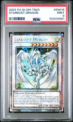 Stardust Dragon - PSA 9 - TN23-EN016 - Quarter Century Secret Rare - Yugioh-image