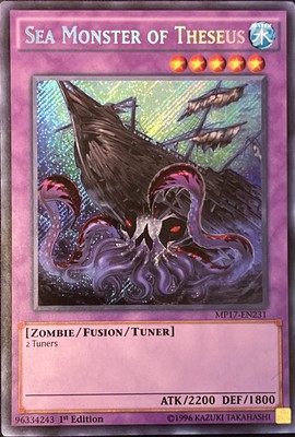 Sea Monster of Theseus MP17-EN231 1st Edition Secret Rare LP-image