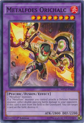 Yugioh! Metalfoes Orichalc - MP17-EN093 - Common - 1st Edition Near Mint, Englis-image