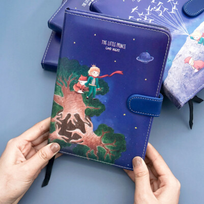 Little Prince PU Leather Journal Notebook Illustrated Paper Diary Planner 260P-image