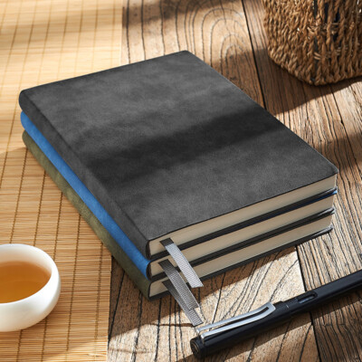 PU Leather Journal A5 Notebook Blank Paper Writing Diary Sketchbook 260 Pages-image