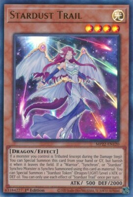 1x Stardust Trail - 1st Edition NM Eng YuGiOh - 2022 Mega Tin - Pharoah's Gods-image
