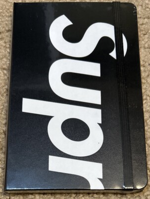 NWT Supreme Moleskin Notebook Large FW24 Black FREE SHIPPING!-image