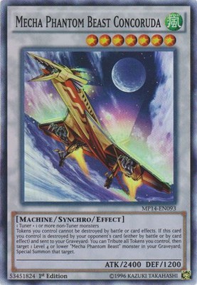 Mecha Phantom Beast Concoruda - MP14-EN093 - Super Rare - 1st Edition - Heavily -image