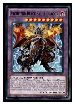 Yu-Gi-Oh! Legendary Decks II Archfiend Black Skull Dragon #LDK2-ENJ42-image