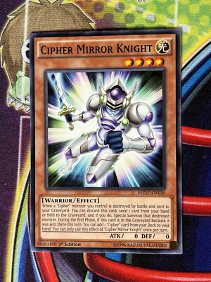 Yugioh Cipher Mirror Knight MP17-EN136 Single-image