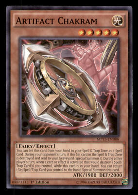 Yugioh Artifact Chakram #MP15-EN088 2015 Mega-Tins Mega Pack LP-image
