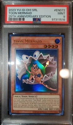 Yugioh 2023 Toon Mermaid SRL-EN072 PSA 9-image
