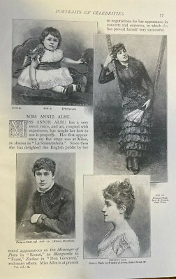 1894 Musician Annie Albu-image