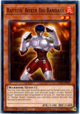 Battlin' Boxer Big Bandage #LD10-EN055 Yugioh Lightly played 1st Edition-image