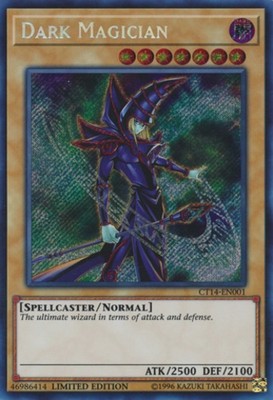 Yugioh! Dark Magician - CT14-EN001 - Secret Rare - Limited Edition Near Mint, En-image