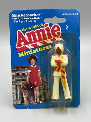 Vintage 1982 Knickerbocker The World Of ANNIE Miniatures Punjab Figure 3”-image