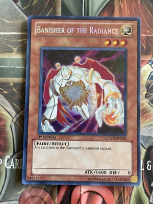 Yugioh Secret Rare 1st Edition Banisher of the Radiance LCGX-EN225 LP / VLP Foil-image
