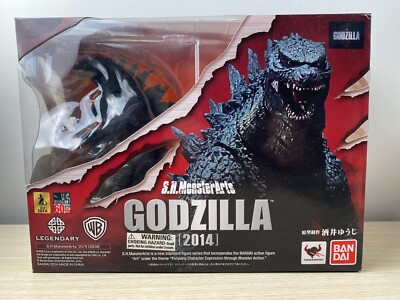 Bandai S.H.Monsterarts GODZILLA 2014 Tamashii Nations Figure Used Complete-image
