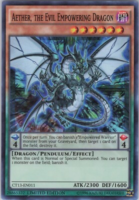 Aether, the Evil Empowering Dragon NM (#2) LTD 2016 Mega-Tins (CT13) Yugioh-image