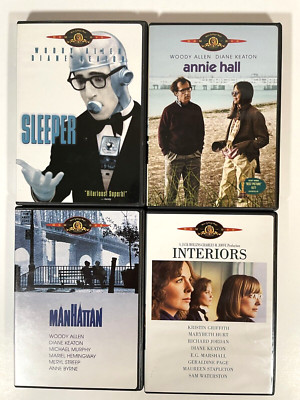 WOODY ALLEN DVD Lot of 4 Sleeper Annie Hall Manhattan Interiors-image