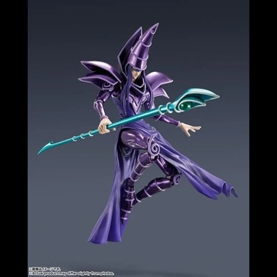 S.H.MonsterArts Figures - Yu-Gi-Oh! - Dark Magician Tamashii Nations In Hand New-image
