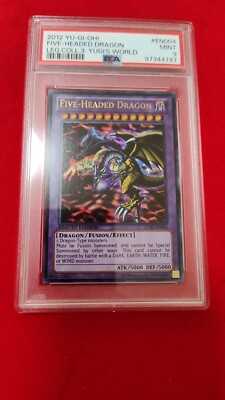 YuGiOh Five-Headed Dragon LC03-EN004 Legendary Collection 3: Yugi's World PSA 9-image