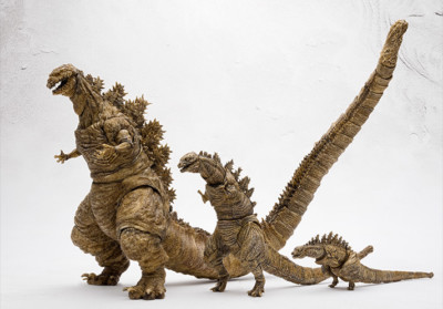 Japan MonsterArts SHIN GODZILLA 2016 Figures 2nd & 3rd & 4th form Limited Color-image