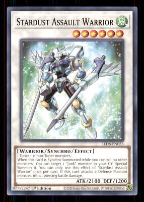 Yugioh Stardust Assault Warrior #LED8-EN053 NM-image
