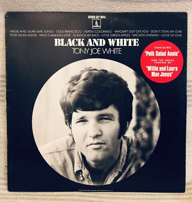 TONY JOE WHITE - BLACK AND WHITE - 1969 Monument Vinyl LP 