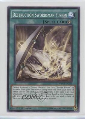 Destruction Swordsman Fusion 1st Ed. YuGiOh Mega-Tin Mega Pack #MP16-EN215 0k8a-image