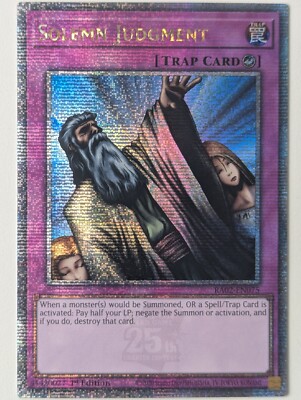 Solemn Judgment RA02-EN075 Quarter Century Secret Rare EN NM YUGIOH-image