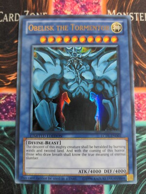 Yu-Gi-Oh! Obelisk the Tormentor LC01-EN001 Limited Ultra Rare NM -image