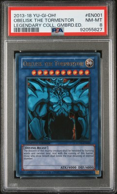 2013-2018 YU-GI-OH! LEGEND COLL GAMEBOARD EDITION OBELISK THE TORMENTOR PSA 8-image