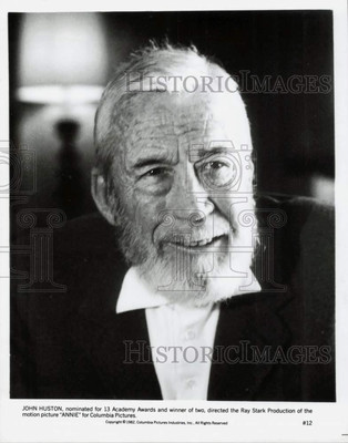 1982 Press Photo John Huston directs 