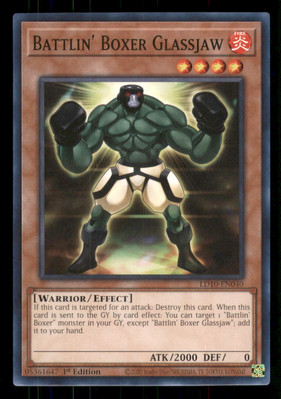 Yugioh Battlin' Boxer Glassjaw #LD10-EN040 Soulburning Volcano LP-image