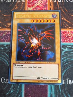 Yu-Gi-Oh! Red-Eyes B. Dragon LC01-EN006 Limited Ultra Rare Near Mint f6/-image