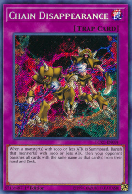 YUGIOH Chain Disappearance : LCKC-EN094 : ScR 1st-ED NM-image