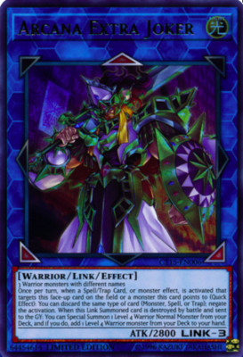 1X NM Arcana Extra Joker - CT15-EN006 - Ultra Rare Limited Edition 2018 Mega-Tin-image