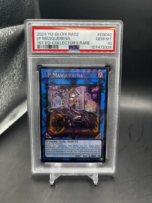 2024 YU-GI-OH! RA02I:P MASQUERENA 1ST ED-COLLECTOR'S RARE #ENO42 PSA 10-image