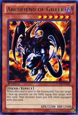 Archfiend of Gilfer - LCYW-EN042 - Rare - Unlimited Edition - Moderately Played-image