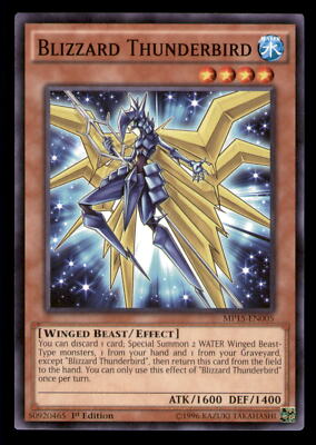 Yugioh Blizzard Thunderbird #MP15-EN005 2015 Mega-Tins Mega Pack LP-image
