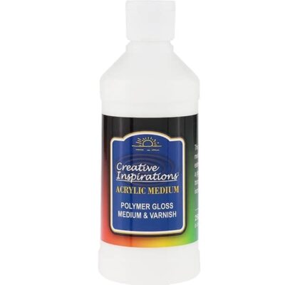 Acrylic Polymer Medium and Varnish - 250ml Bottle - Gloss Varnish for Acrylic...-image