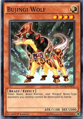Bujingi Wolf MP14-EN072 Yu-Gi-Oh! Light Play 1st Edition-image