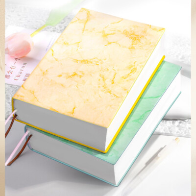 720 Pages PU Leather Thick Journal A5 Notebook Lined Paper Writing Diary Planner-image